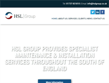 Tablet Screenshot of hslgroup.co.uk
